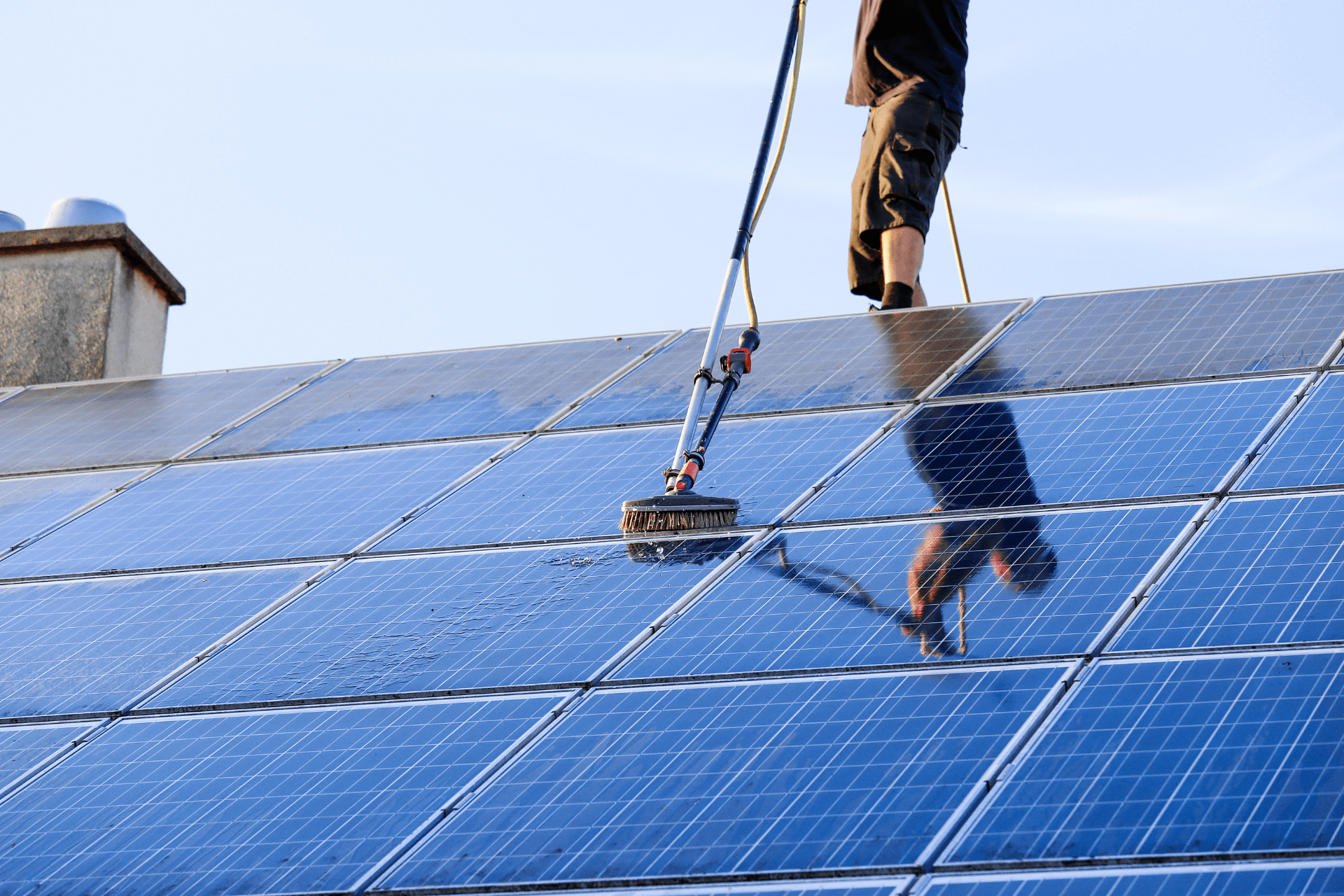 solar panel cleaning